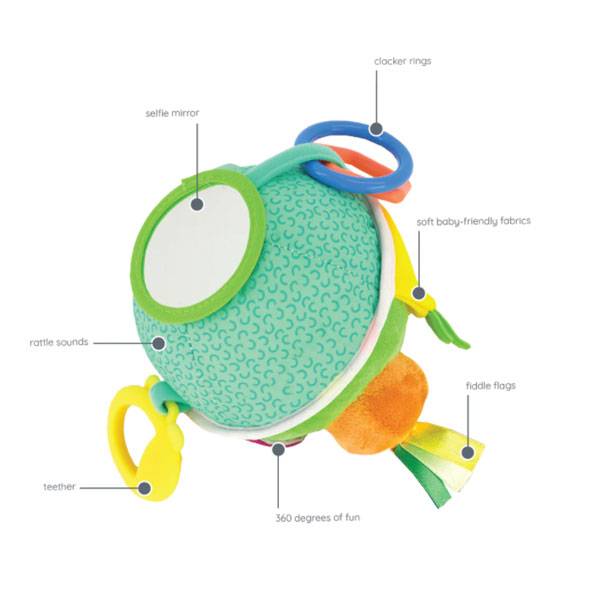 Infantino jucarie minge senzoriala Busy Lil 3m+