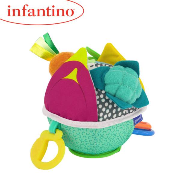 Infantino jucarie minge senzoriala Busy Lil 3m+