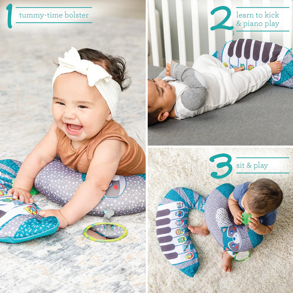 Infantino jucarie muzicala Grow With Me 3in1 Tummy Time Piano 0m+