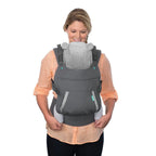 Infantino marsupiu ergonomic cu gluga Cuddle Up 5.5-18 kg 0m+ Grey