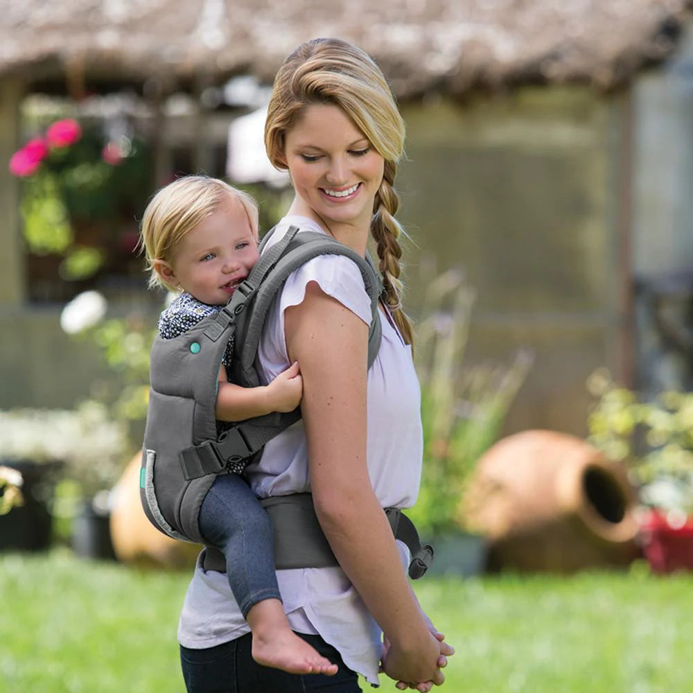 Infantino marsupiu ergonomic cu gluga Cuddle Up 5.5-18 kg 0m+ Grey