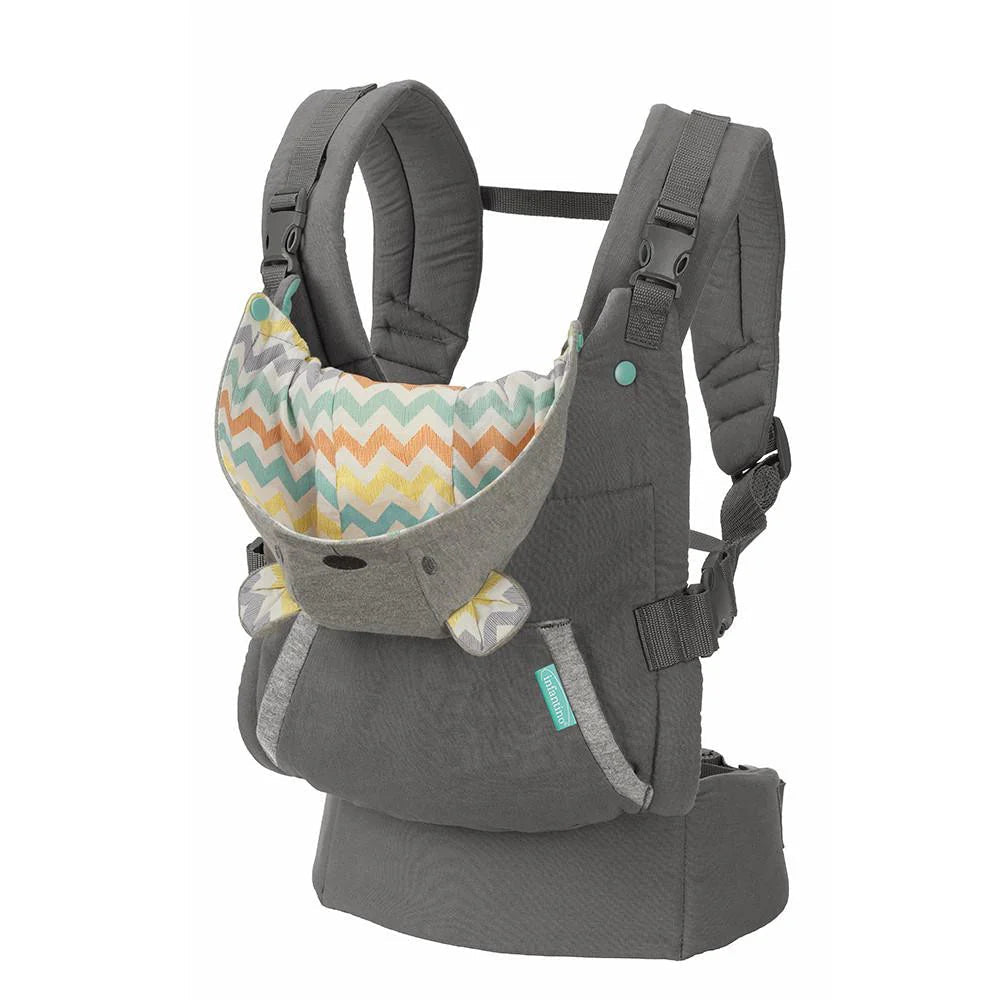 Infantino marsupiu ergonomic cu gluga Cuddle Up 5.5-18 kg 0m+ Grey Imagine principală a produsului