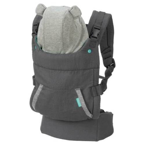 Infantino marsupiu ergonomic cu gluga Cuddle Up 5.5-18 kg 0m+ Grey