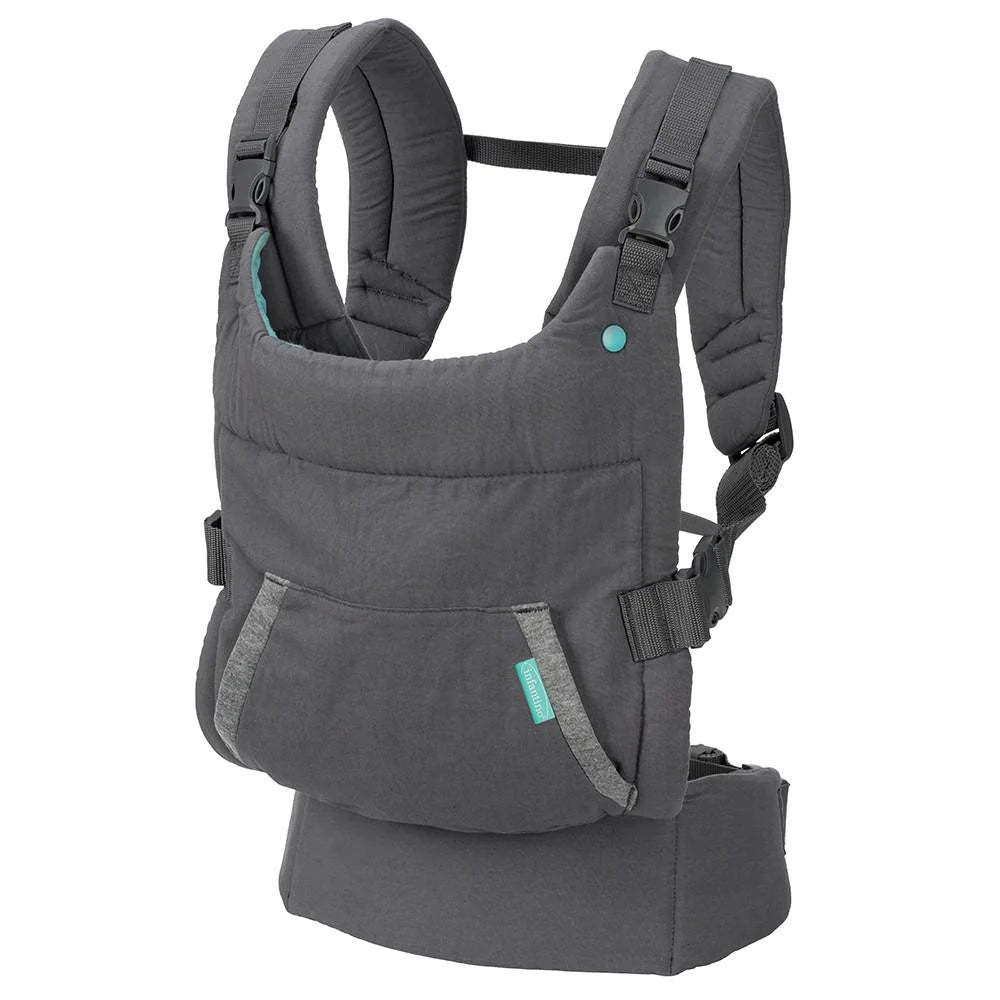 Infantino marsupiu ergonomic cu gluga Cuddle Up 5.5-18 kg 0m+ Grey Imagine secundară a produsului