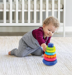 Infantino piramida discuri senzoriale Rock 'N Stack 6m+