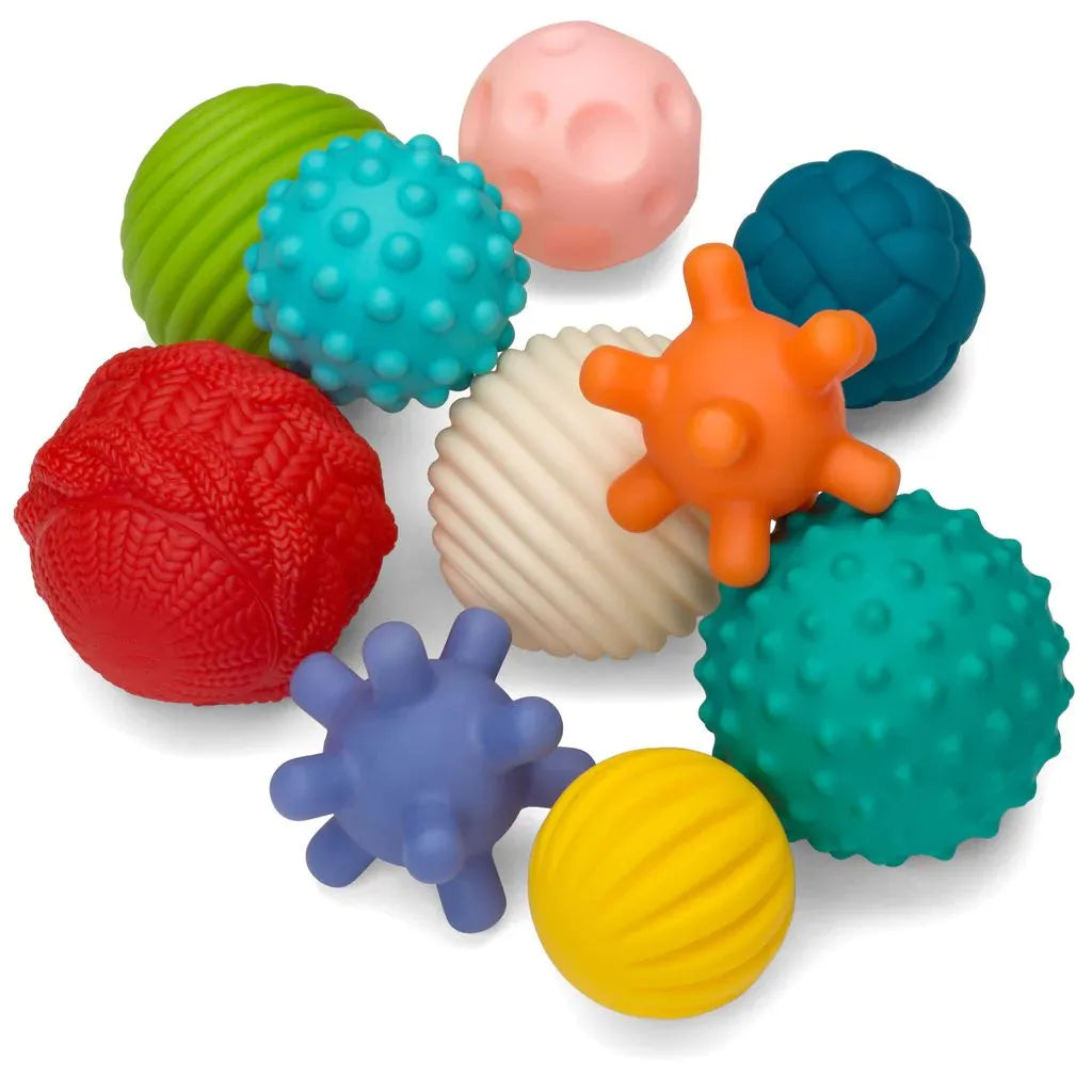 Infantino set 10 mingi senzoriale Multi Ball Set 6m+ Imagine principală a produsului