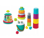 Infantino set jucarie interactiva 3in1 Stack, Sort Spin 6m+