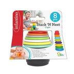 Infantino jucarie de stivuit set 8 pahare 9m+ Stack'n Nest Cups  04