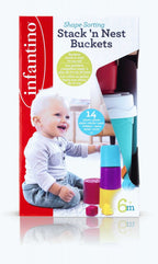 Infantino jucarie educativa sortare si stivuire Shape Sorting 04