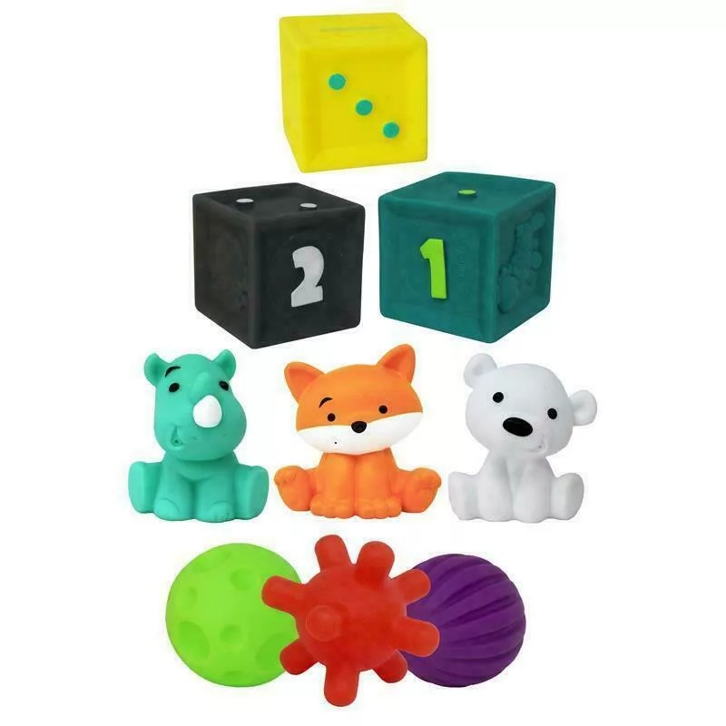 Infantino set 9 jucarii pentru activitati Tub O' Toys 0m+ 01 Imagine principală a produsului