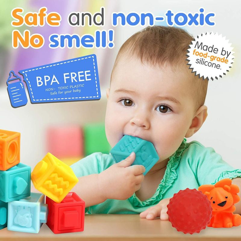 Infantino set 9 jucarii pentru activitati Tub O' Toys 0m+ 04
