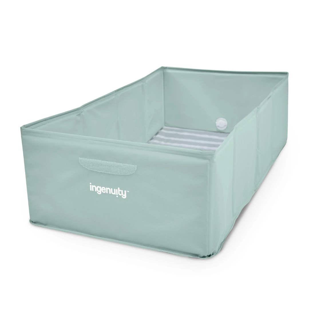 Ingenuity cadita pliabila pentru calatorii Tuckaway Travel Tub 12m+ Sage