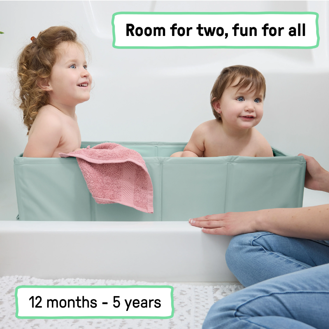 Ingenuity cadita pliabila pentru calatorii Tuckaway Travel Tub 12m+ Sage
