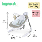 Ingenuity leagan portabil cu dubla functionalitate AnyWay Sway 0-9 kg
