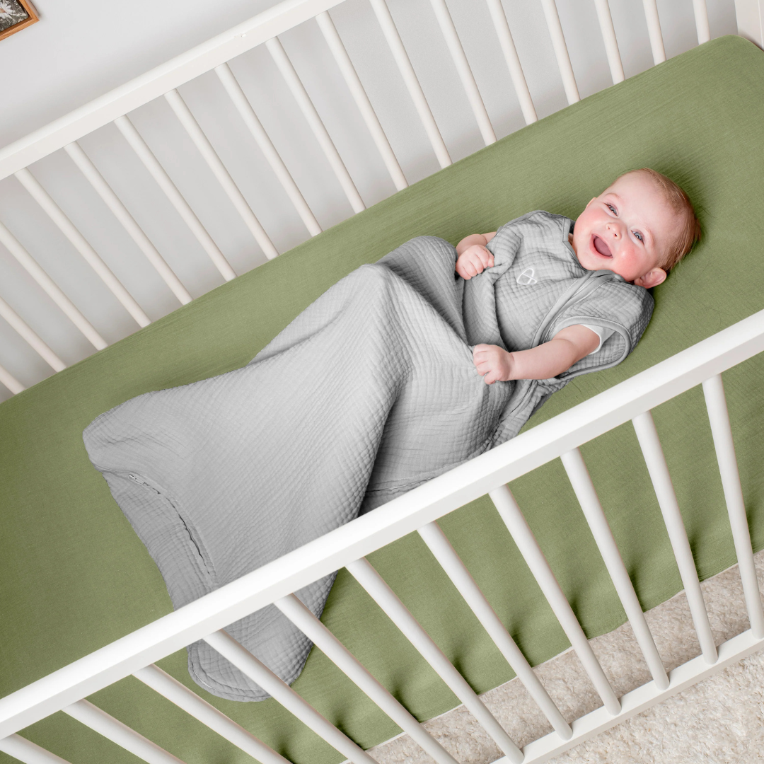 Ingenuity sac de dormit Swaddle Me 3-18 luni 2.5 TOG Night Sack Sleeper Heather Grey