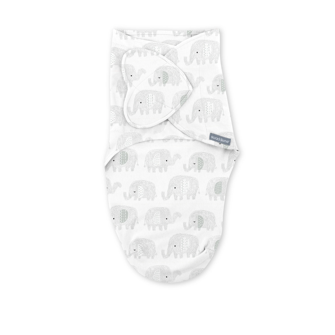 Ingenuity sistem de infasare Swaddle Me 0-3 luni colectia Monogram, Scribble Elephant