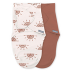 Ingenuity sistem de infasare Swaddle Me 0-3 luni set 2 buc. colectia Monogram, Rising Sun