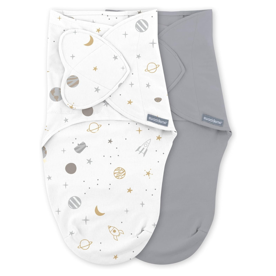 Ingenuity sistem de infasare Swaddle Me 0-3 luni set 2 buc. colectia Monogram, Sunset Space