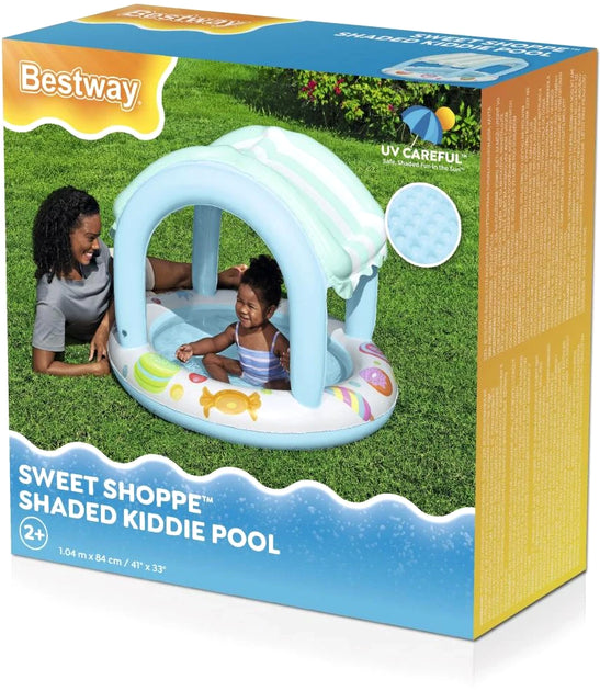Intex piscina gonflabila acoperita protectie UV 104X84 cm 2 ani+ Turcoaz cu inghetata