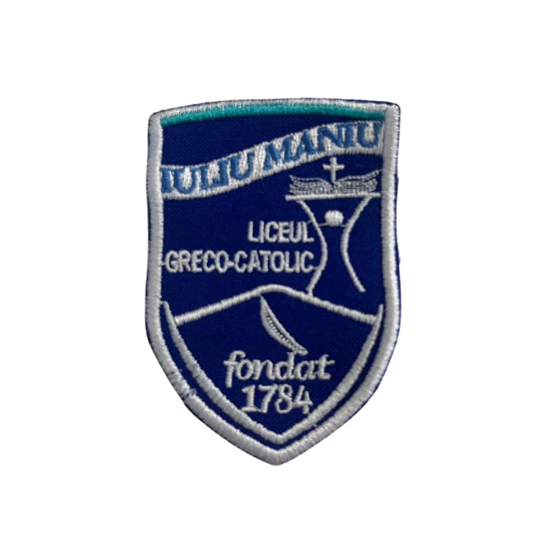 Uniforma emlema brodata pentru Liceul Greco-Catolic Iuliu Maniu Oradea Imagine principală a produsului