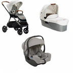 Joie carucior 3in1 Finiti Signature Oyster cu landou Ramble Oyster , scoica I-Gemm 2 Pebble  0m+ 