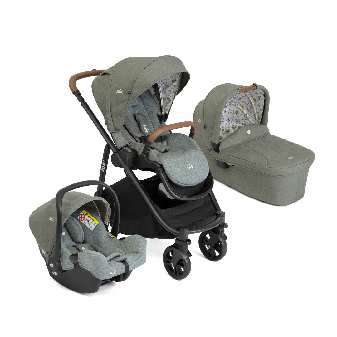 Joie carucior 3in1 Versatrax E cu Landou Ramble si scoica i-Snug Dark Green Imagine principală a produsului