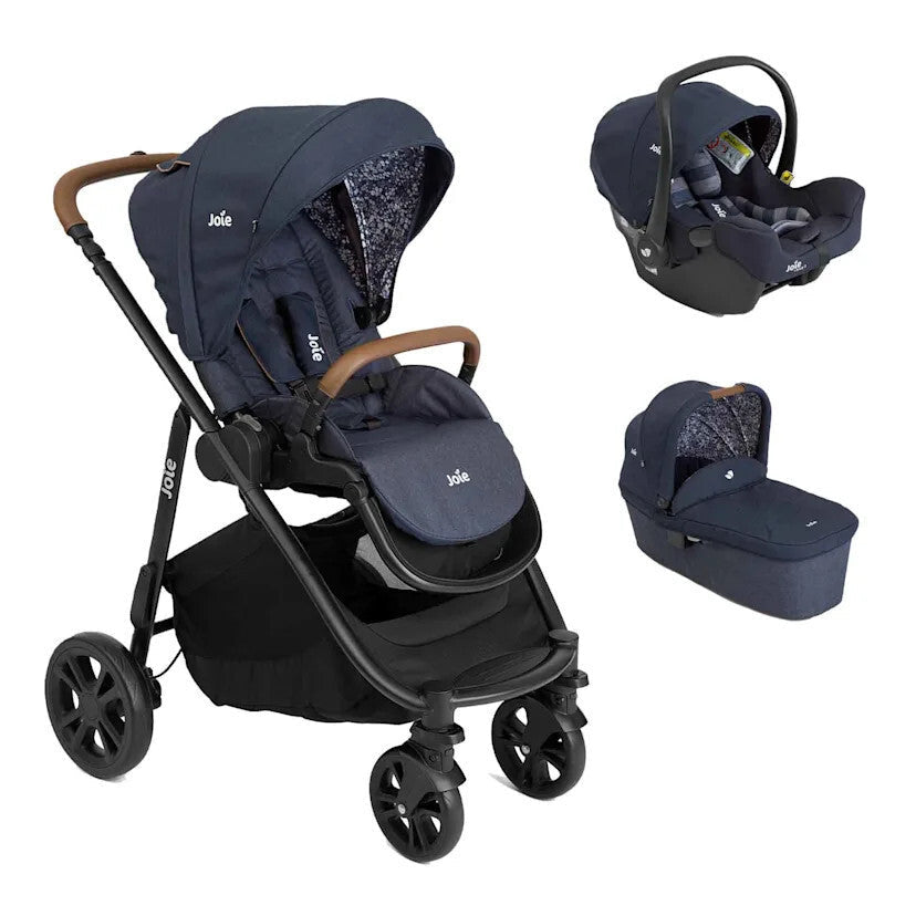 Joie carucior 3in1 Versatrax E cu Landou Ramble si scoica i-Snug Navy Blazer