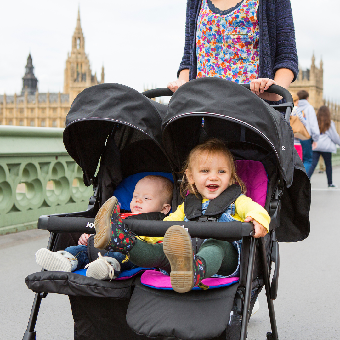 Joie carucior gemeni Aire Twin 0m+ Pebble