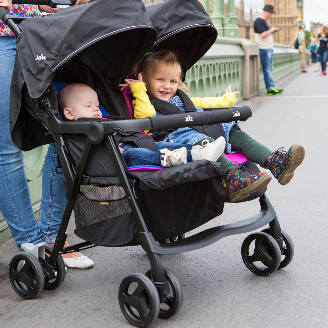 Joie carucior gemeni Aire Twin 0m+ Pebble