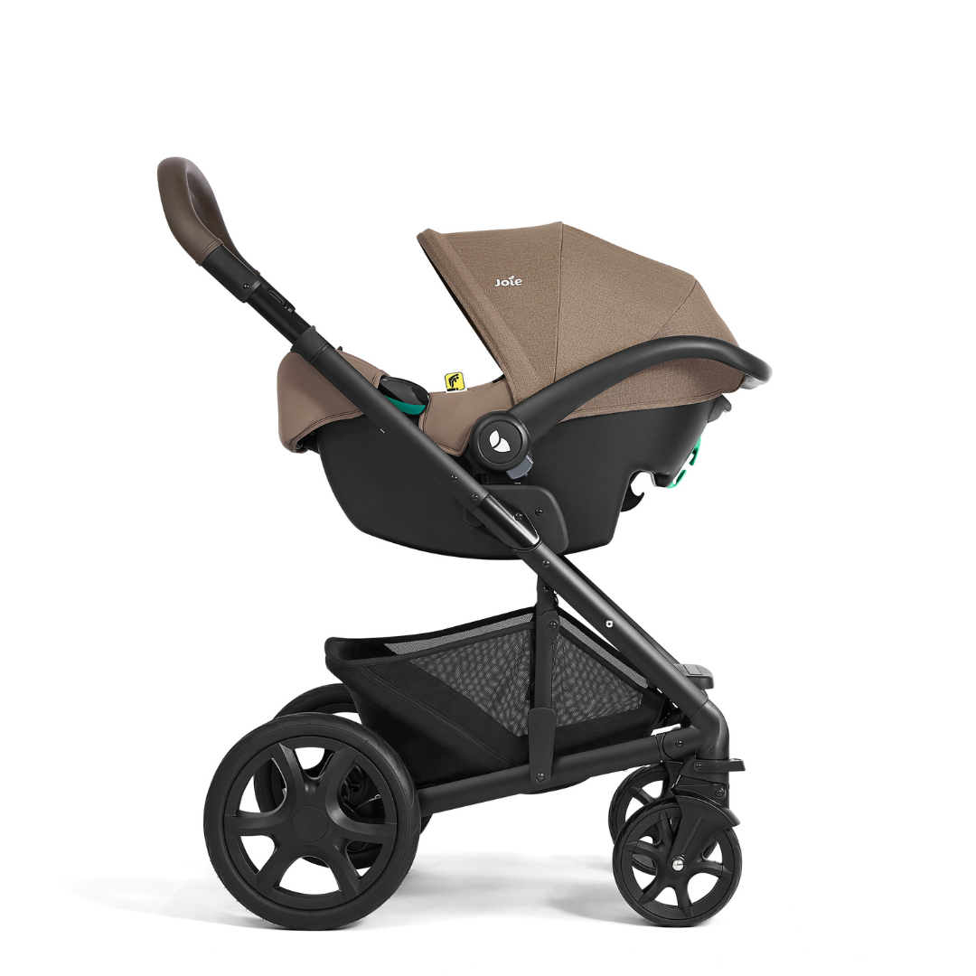 Joie carucior multifunctional 3in1  Chrome DLX cu Scoica i-Snug 0m+ Toffee