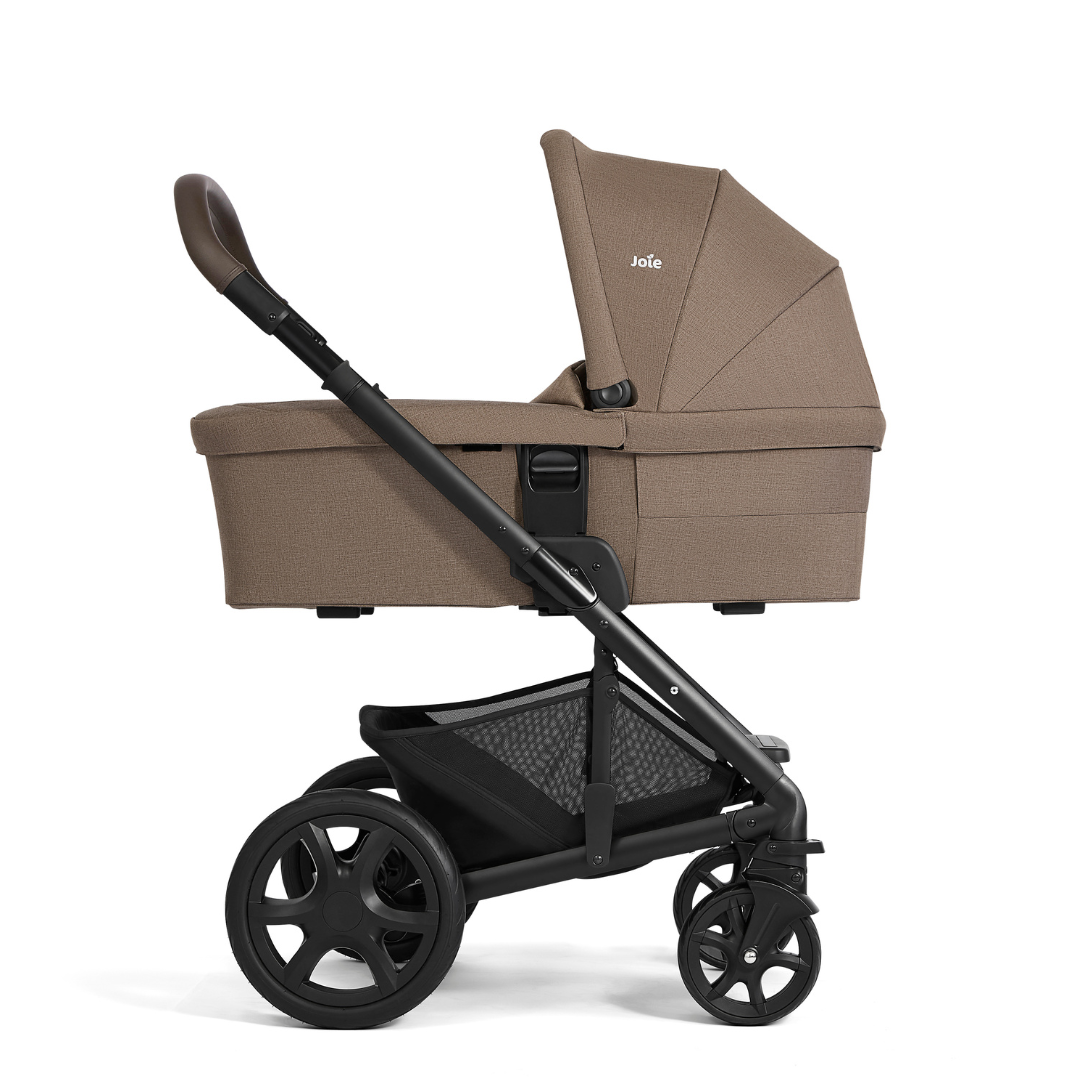 Joie carucior multifunctional 3in1  Chrome DLX cu Scoica i-Snug 0m+ Toffee