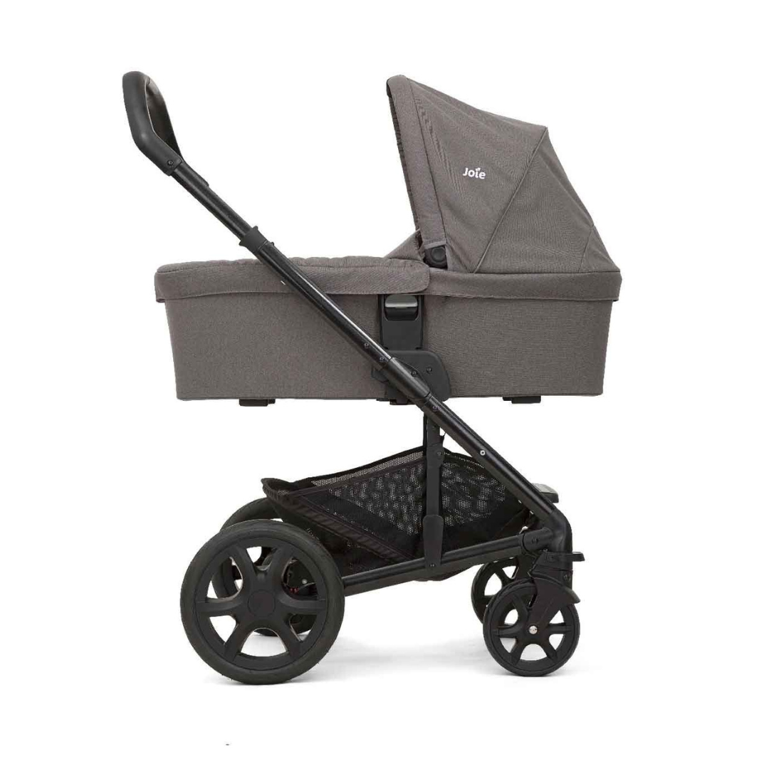 Joie carucior multifunctional 3in1 Chrome si Landou Foggy Gray cu scoica i-Snug Gray Flannel