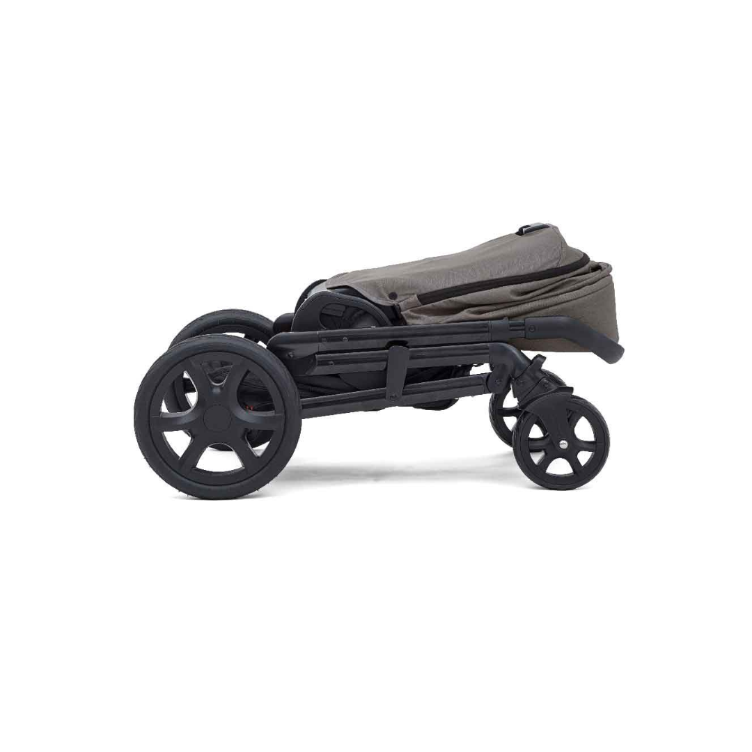 Joie carucior multifunctional 3in1 Chrome si Landou Foggy Gray cu scoica i-Snug Gray Flannel