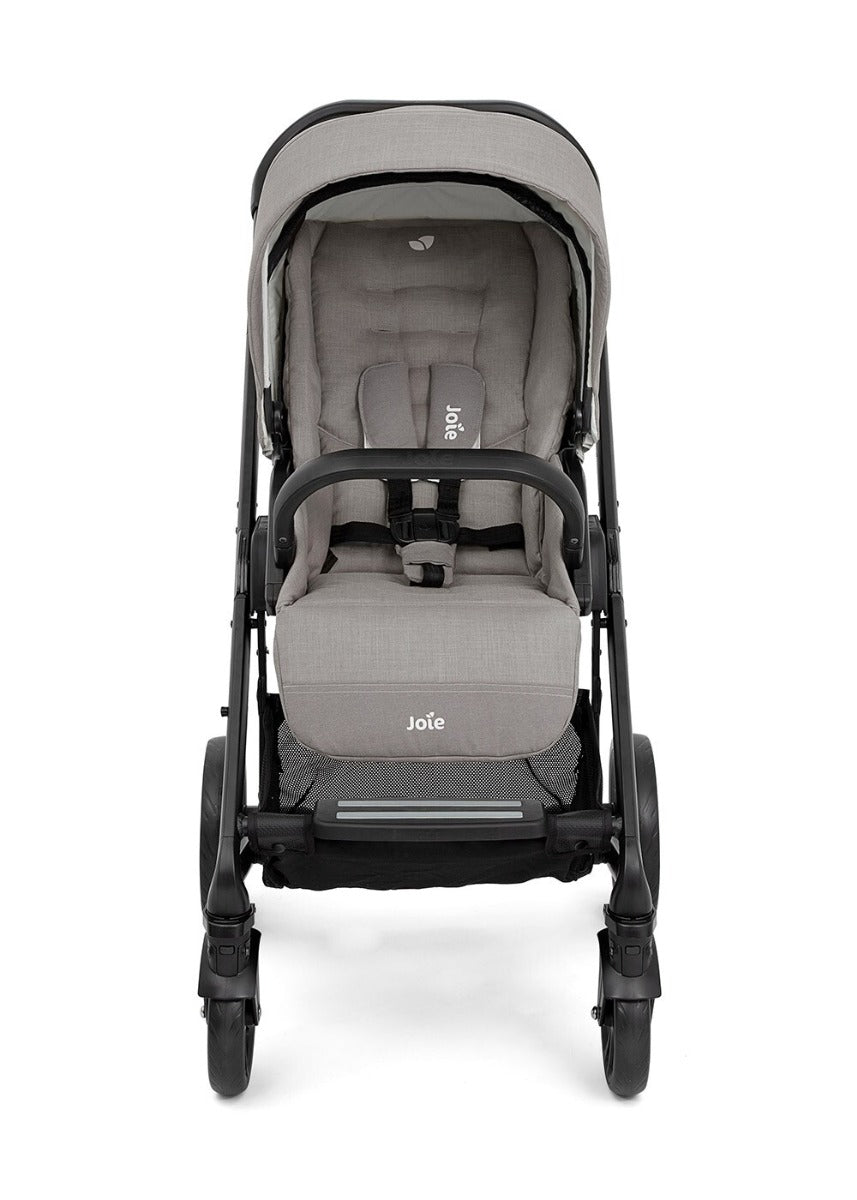 Joie carucior multifunctional 3in1 Chrome si Landou Pebble cu scoica i-Snug Gray Flannel