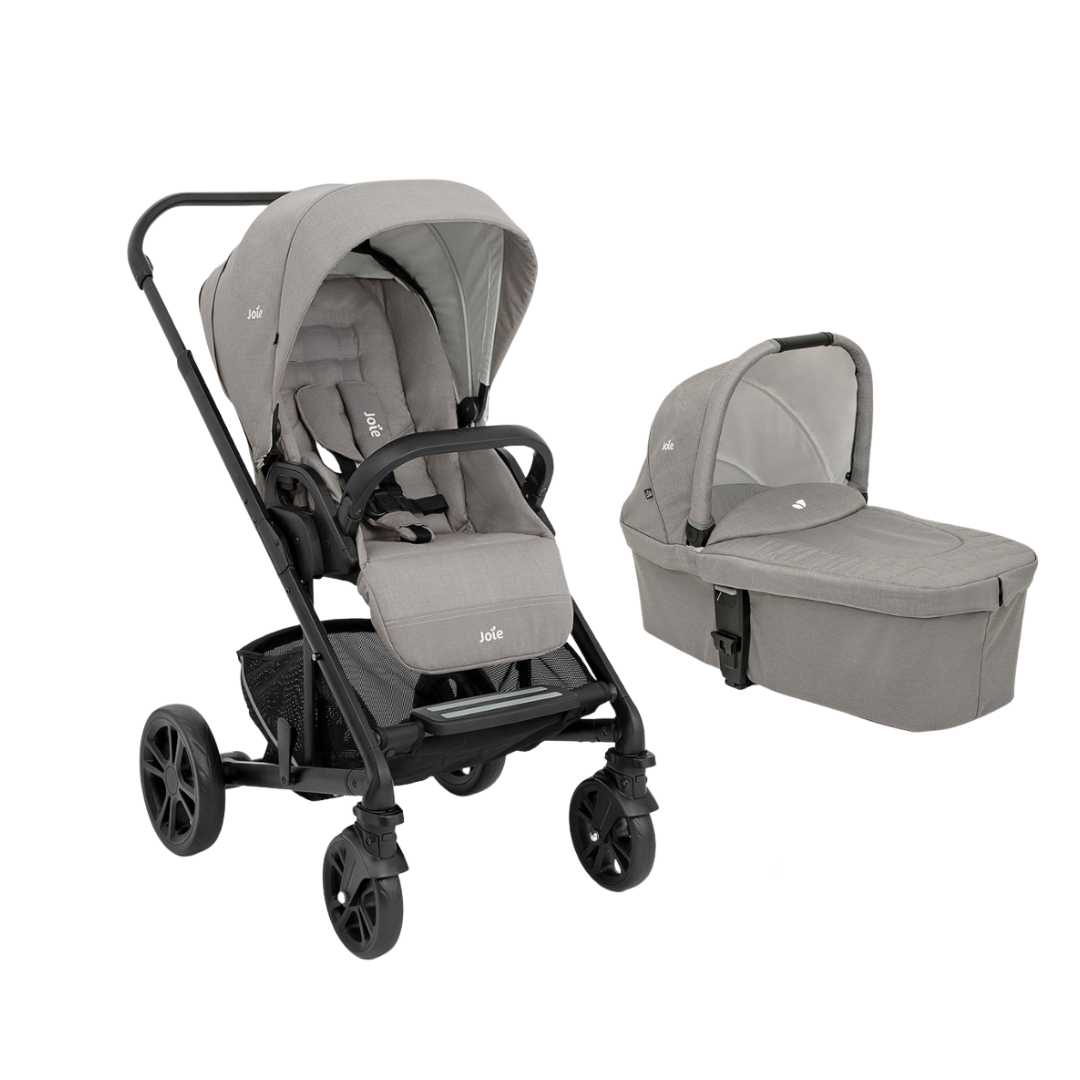 Joie carucior multifunctional 3in1 Chrome si Landou Pebble cu scoica i-Snug Gray Flannel Imagine secundară a produsului