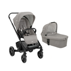 Joie carucior multifunctional 3in1 Chrome si Landou Pebble cu scoica i-Snug Gray Flannel