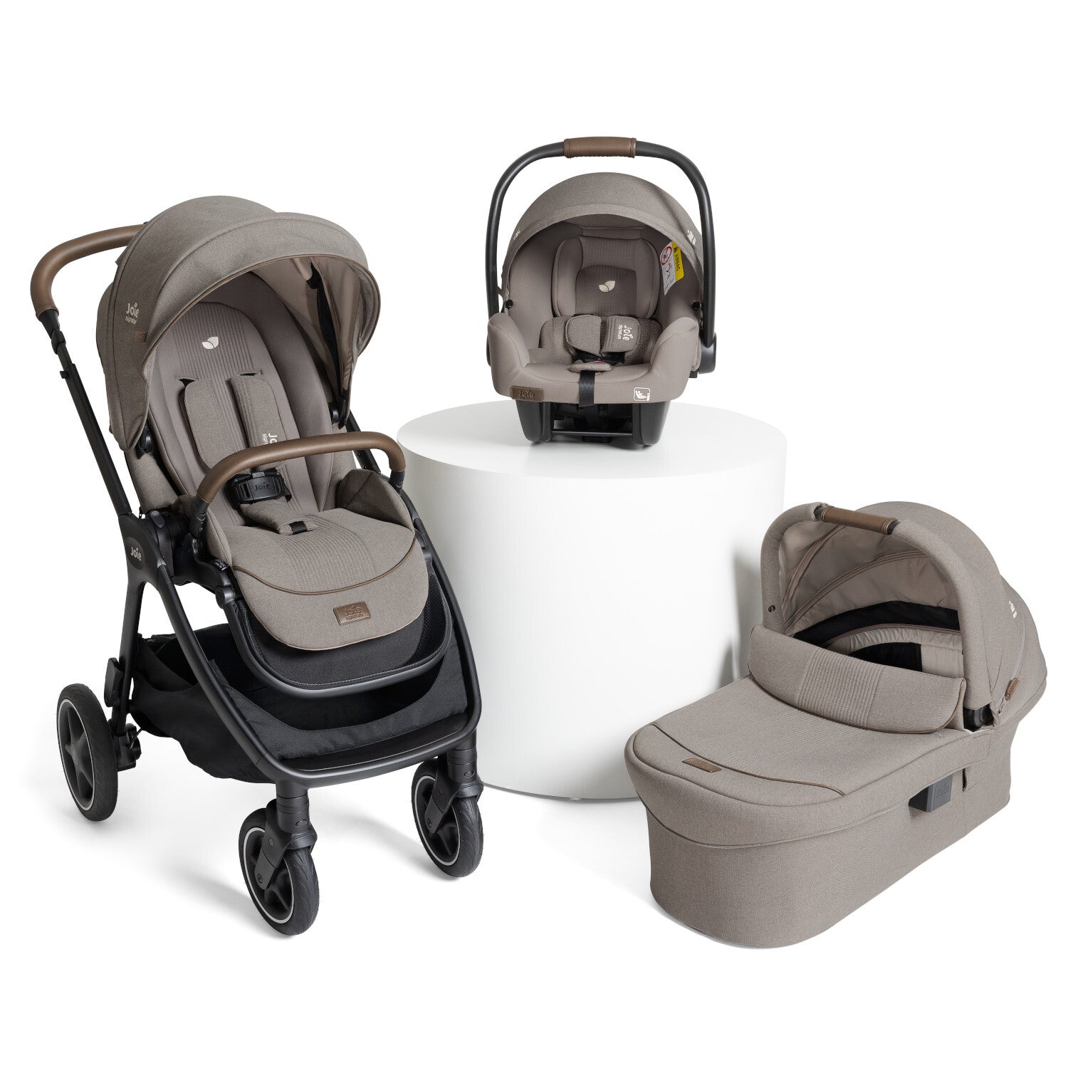 Joie carucior 3in1 Finiti Signature cu landou Ramble XL, scoica i-Starter 0m+ Maple