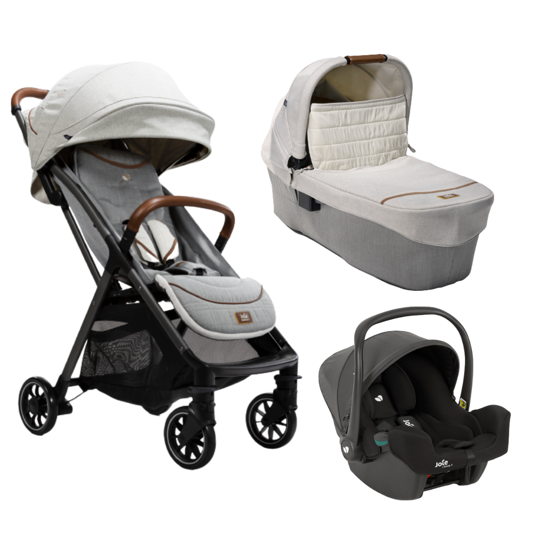 Joie carucior ultracompact 3in1 Parcel 0m+ Oyster / i-Snug Shale Imagine principală a produsului