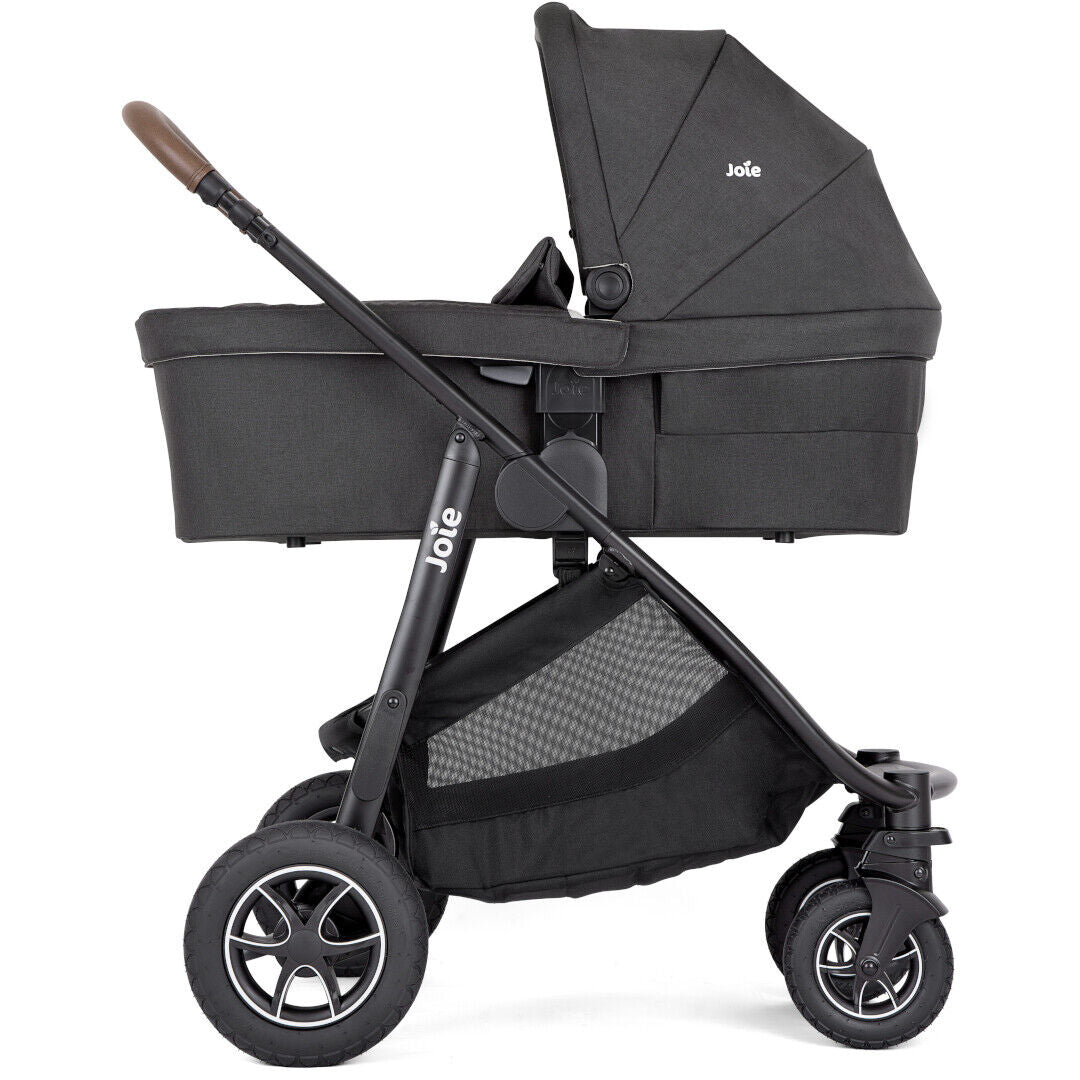 Joie carucior Versatrax 3in1 Moonlight cu scoica i-Snug 2 Moonlight si landou Ramble XL Shale 0m+