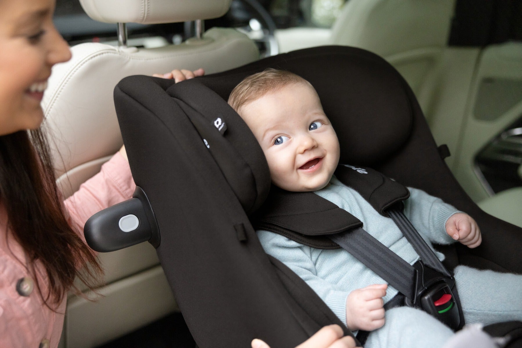 Joie scaun auto i-Pivot 360° cu isofix 40-105 cm R129 Dark Slate