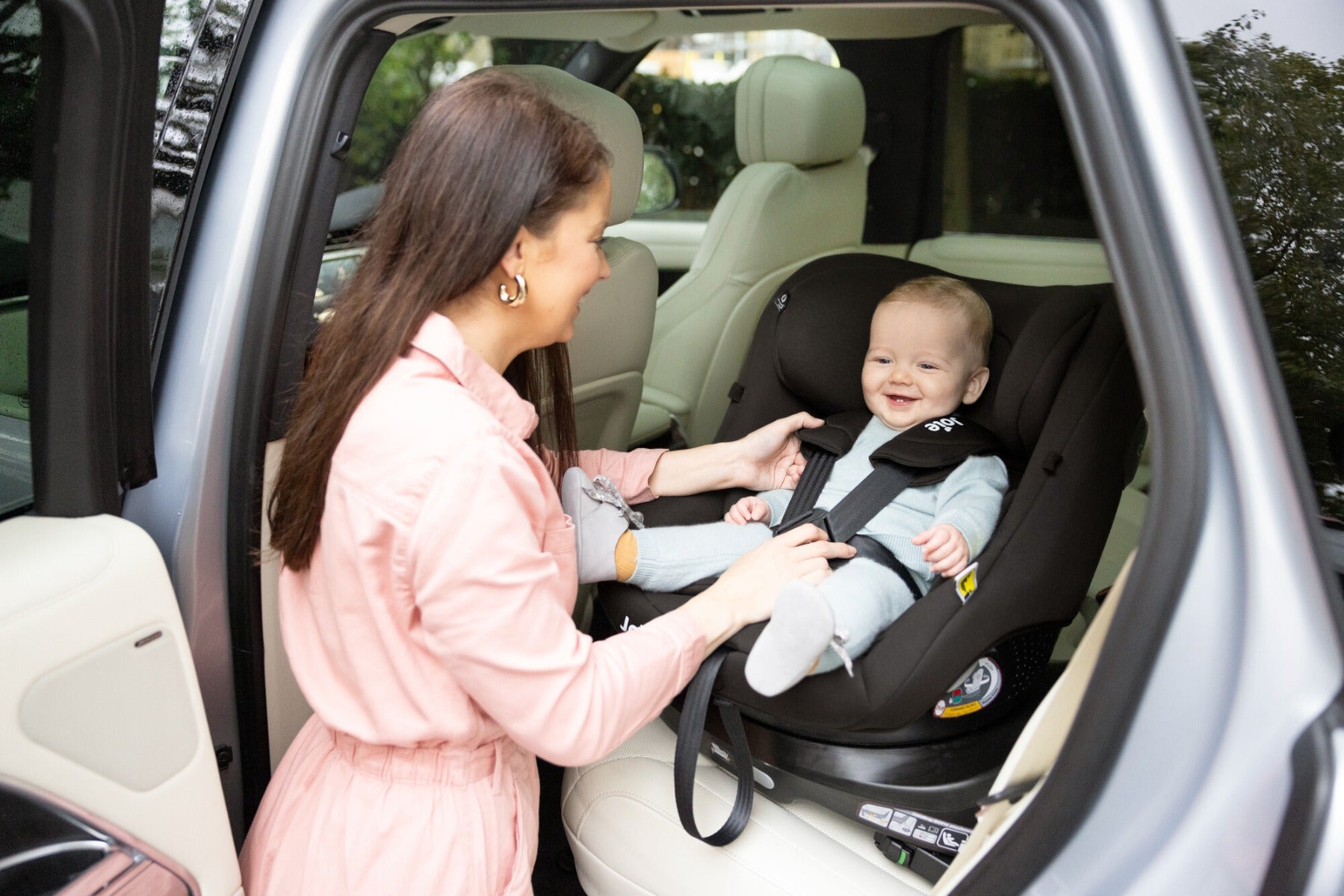 Joie scaun auto i-Pivot 360° cu isofix 40-105 cm R129 Oak