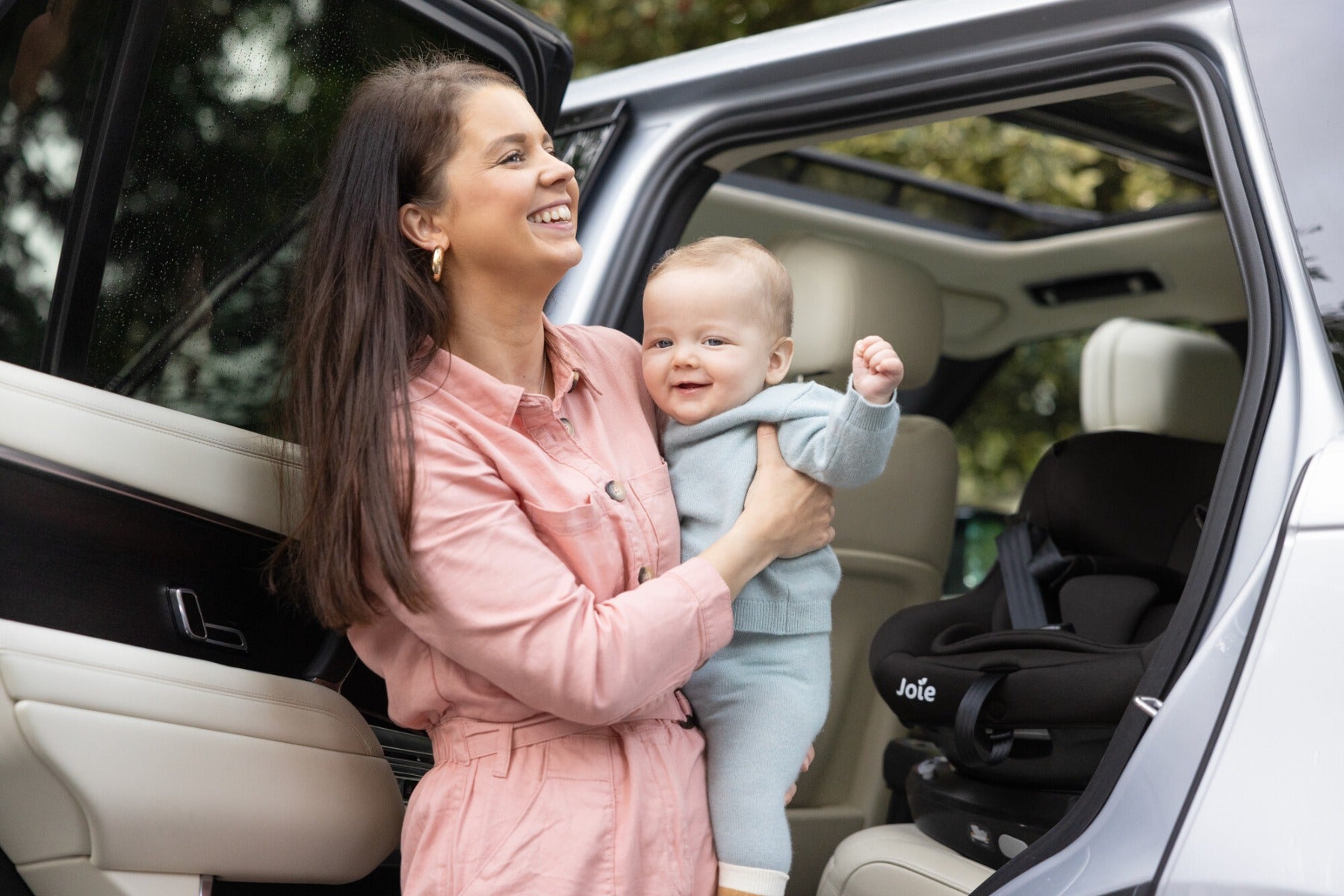 Joie scaun auto i-Pivot 360° cu isofix 40-105 cm R129 Thunder