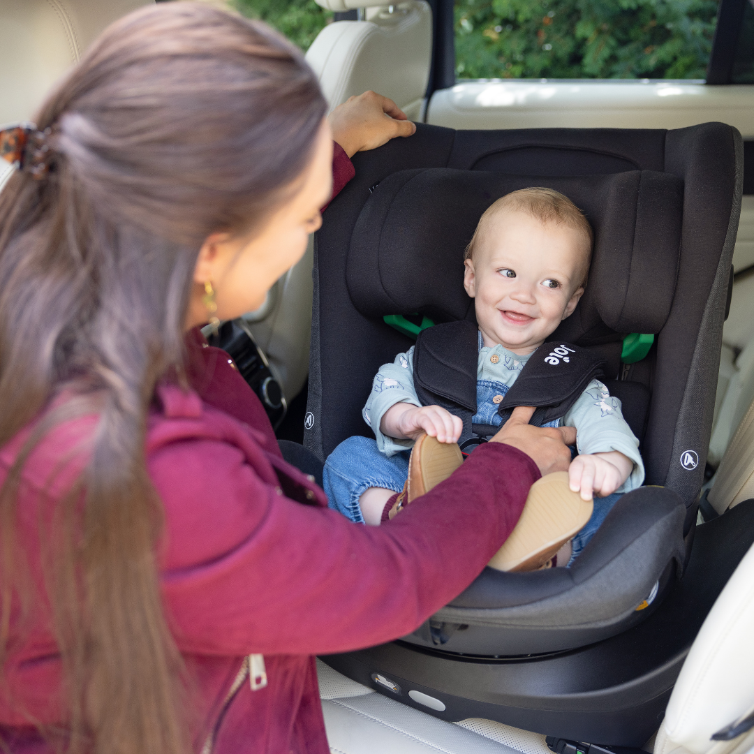 Joie scaun auto i-Pivot Grow 360° cu isofix 40-135 cm R129 Shale