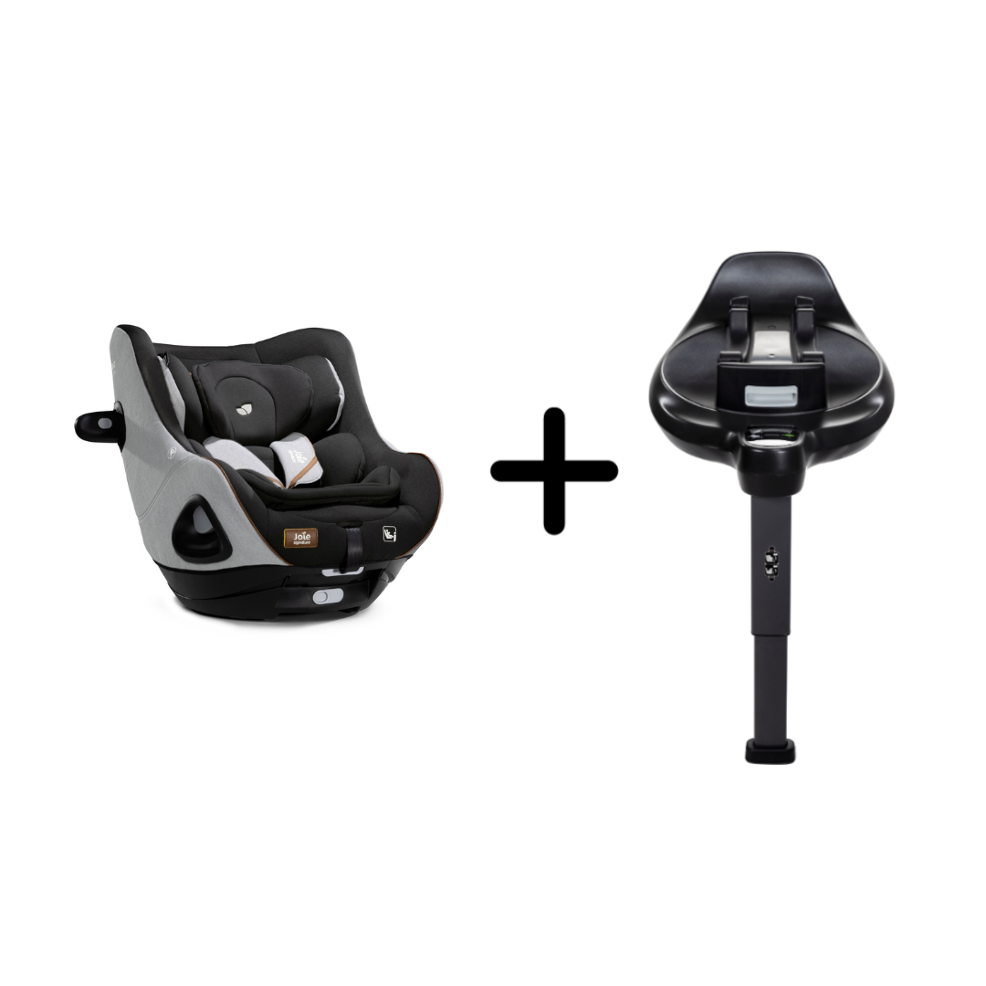 Joie scaun auto i-Size i-Harbour 40-105 cm 0-18 kg + Baza i-Size i-Base Encore, Signature Carbon