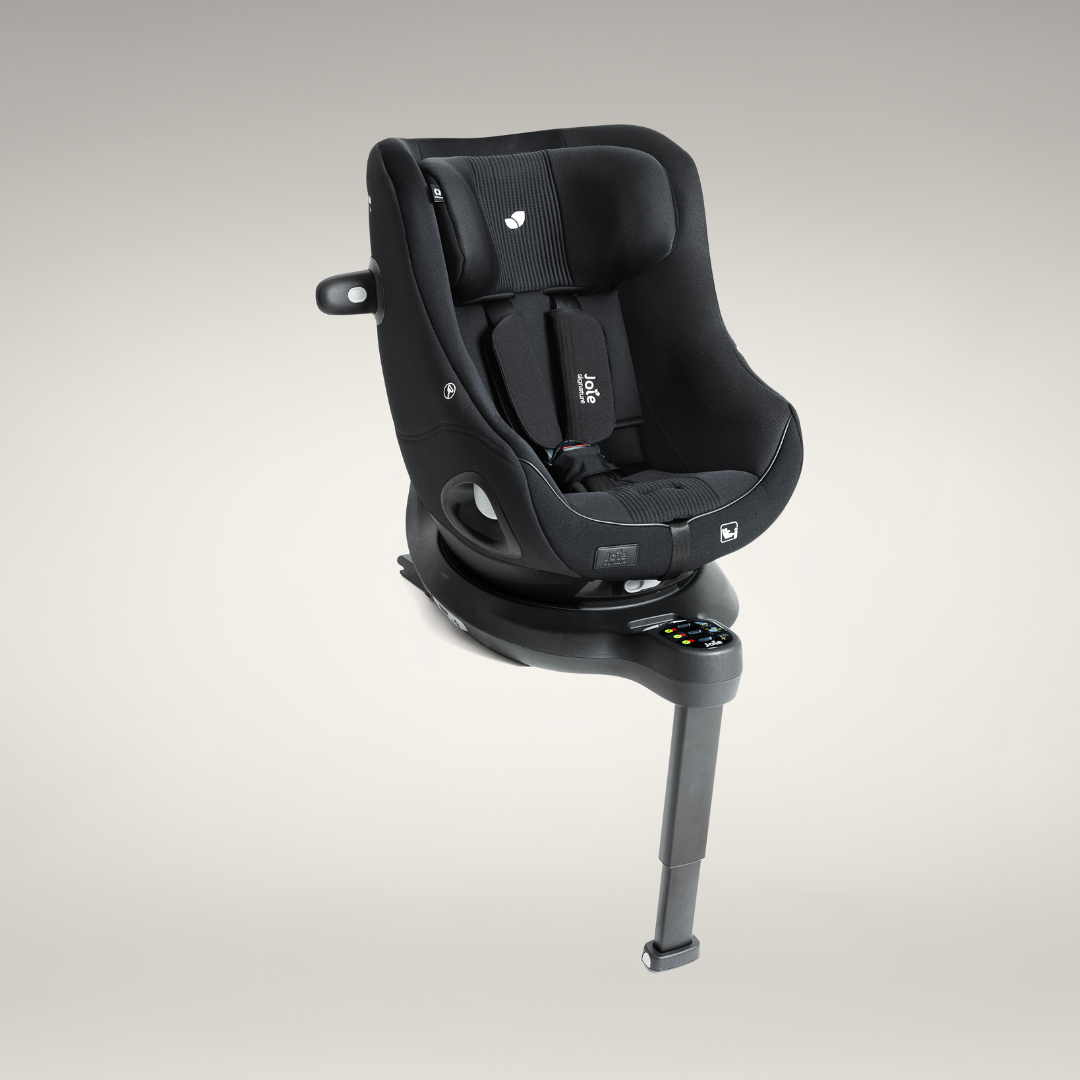 Joie scaun auto rotativ i-Size i-Harbour 40-105 cm + Baza i-Size i-Base Encore Signature Eclipse