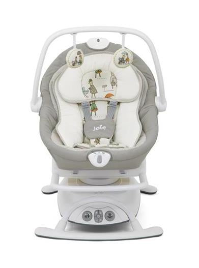 Joie Leagan si balansoar rotativ Sansa 2in1 cu adaptori la priza, In The Rain 01