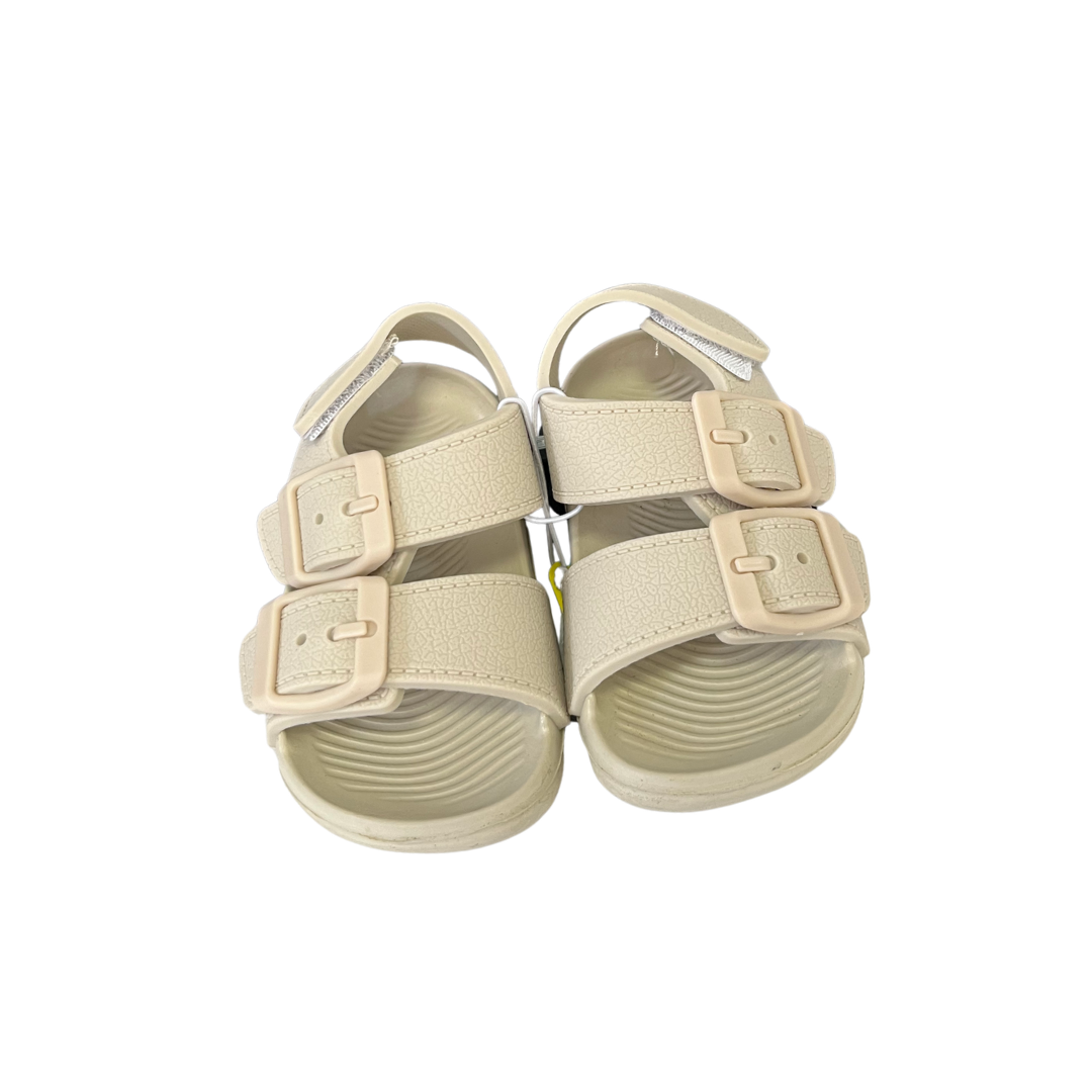 Jomix papuci unisex din cauciuc cu catarama si bareta calcai  19-29 Beige Imagine secundară a produsului