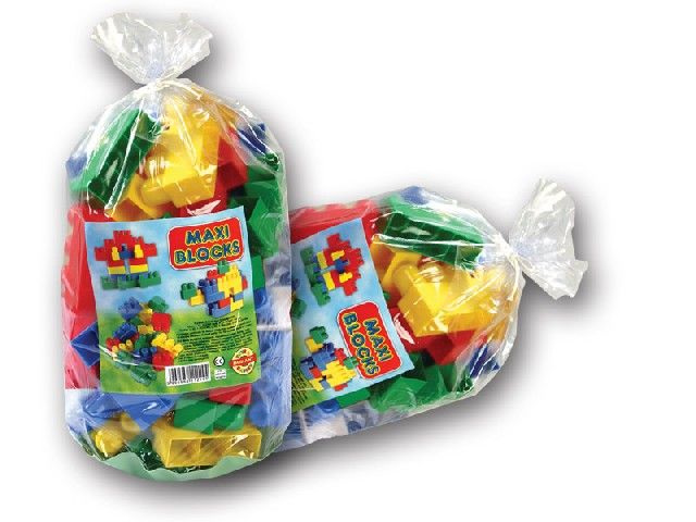 Maxi Blocks Joc de constructii in punga cu 56 bucati 18m+ Imagine principală a produsului