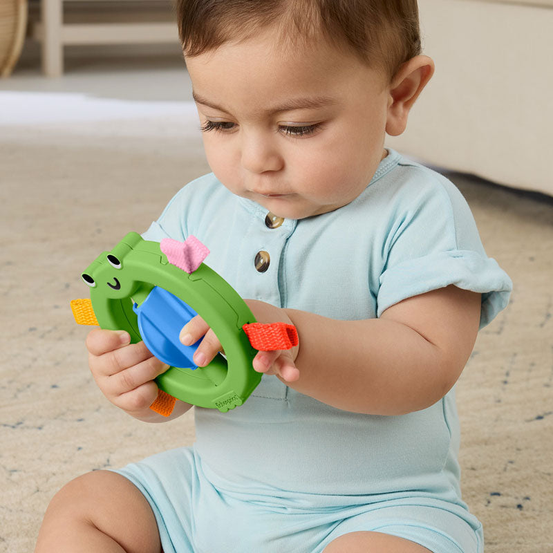 Fisher Price jucarie dentitie Ribbons Frog Activity Ring 3m+