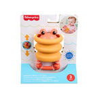 Fisher Price jucarie dentitie si zornaitoare din silicon 3m+ Crab portocaliu